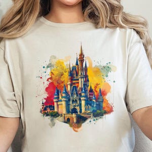Disney watercolor shirt, Disneyland Castle Shirt, Watercolor Castle Shirt,Disney Trip Shirt,Disney Vacation Shirt,Disney group shirts,331030
