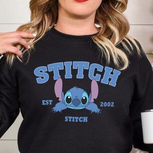 Stitch Shirt, Disney Stitch Est. 2002 Sweatshirt, Stitch Sweatshirt, Stitch Balloons Hoodie, Stitch Disneyland Crewneck, 333301