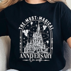 Disneyland The Most Magical Anniversary On Earth Shirt, Disneyland Honeymoon, Magical Castle Anniversary, Magic Kingdom Trip, 333382