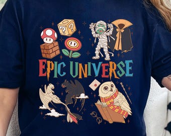 Retro Epic Universe Shirt, Family Epic Universe Trip Shirt, Orlando Park Epic Universe Shirts, Universal Studios Shirt, 333420