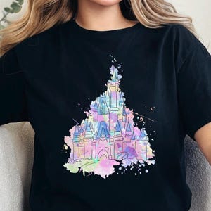 Disney Castle Watercolor Shirt, Disney Castle Shirt, Disney Vacation Shirt, Disney Trip Shirt,Watercolor disney shirts,Disneyland tee,331010