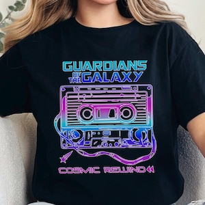 The Cosmic Rewind Tour Cassette Shirt, Guardians of The Galaxy, Epcot Shirt, Theme Park Attraction, Cosmic Galaxy Trip, 332904
