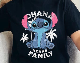 Disney Stitch Ohana Shirt, Ohana Stitch tshirt, Cute Stitch Tee, Disney Summer Shirt, Stitch Summer Tee, disney family shirts, 333352