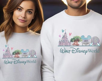 Walt Disneyworld Sweatshirt, Disney World Hoodie, Retro Walt Disney Crewneck, Magic Kingdom Sweatshirt, Disney Vacation Hoodie, 332703