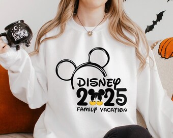 Disney Family Sweatshirt 2025, Disney Vacation Group Sweatshirt, Disneyworld Hoodie, Disney Family Trip Crewneck, Disney Sweatshirt, 332604