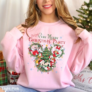 Mickey’s Very Merry Christmas Party Sweatshirt, Disney Mickey & Friends Christmas Sweatshirt, Disneyland Xmas Family Holiday Crewneck,333728