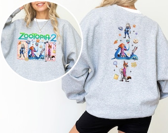 Judy Hopps Nick Wilde Gary De'Snake Sweatshirt, Disney Zootopia-2 Shirt, Disney World Hoodie, Disneyland Zootopia Crewneck, 334514