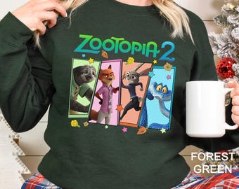 Zootopia 2 Disney Sweatshirt, Disneyworld Shirt, Judy Hopps Nick Wilde Gary De'Snake Hoodie, Disneyland Zootopia Crewneck, 334532