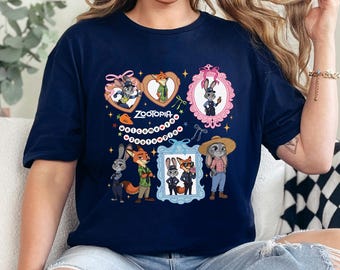 Coquette Mirror Zootopia Shirt, Judy Hopps Nick Wilde Shirts, Welcome To Zootopia Tshirt, Locket Zootopia Tee, 334536