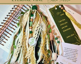 Eternal Vine Bible Tassel: Handmade Scripture Bookmark Gift Set