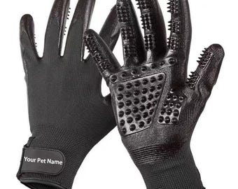 Custom Pet Grooming Gloves | Deshedding & Bathing Mitts