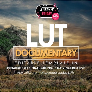 LUTs profesionales para documentales y narrativa realista: paquete de 15 filtros para Premiere Pro, Final Cut y DaVinci Resolve.