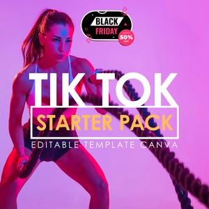 25 TikTok Video Templates for Canva | Reels & Shorts Bundle | Editable Social Media Content Creator Pack