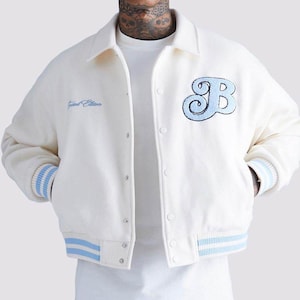 Chaqueta universitaria personalizada, chaqueta Letterman personalizada, chaqueta de béisbol unisex, chaqueta de equipo personalizada, regalo para él y para ella