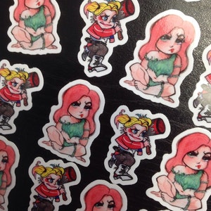 Harley Quinn, Poison Ivy Cartoon Sticker Packs image 2
