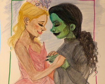 Wicked “For Good” Original Watercolor Painting