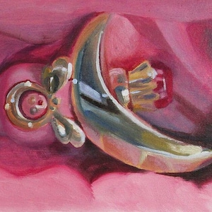 Sailor Moon Crescent Wand with Gemstones Pretty Soldier Magical Girl Trompe L'oeil Still Life Bookmark