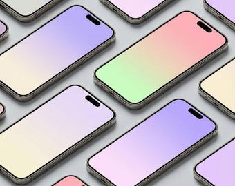 20 Pcs Pack Iphone Gradient Wallpaper (instant download)