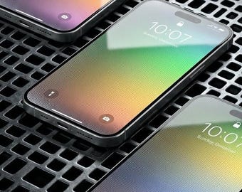 Tapeta na iPhone'a z 3 błyszczącymi kropkami|tapeta na telefon| (Pobieranie cyfrowe)