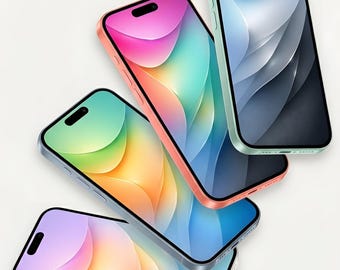 Zestaw 6 tapet na iPhone'a | tapeta na telefon (do pobrania cyfrowego)