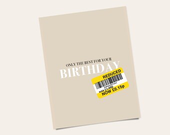 Lustige Geburtstagskarte – „Nothing Says Happy Birthday Like A Piece Of Card Folded In Half“, A5, 350g/m²