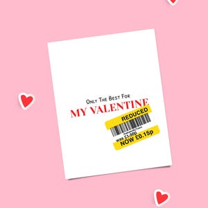 Carte de Saint-Valentin amusante | Réduit à clair | Carte amour effronté et grossier