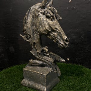 Antique Horse Sculpture, Vintage Horse Figurine, Collector&#39;s Item, Equestrian Decor, Classic Wooden Statue, Horse Lover Gift