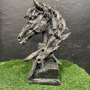 Antique Horse Sculpture, Vintage Horse Figurine, Collector&#39;s Item, Equestrian Decor, Classic Wooden Statue, Horse Lover Gift