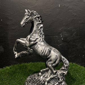 Antique Horse Sculpture, Vintage Horse Figurine, Collector&#39;s Item, Equestrian Decor, Classic Wooden Statue, Horse Lover Gift