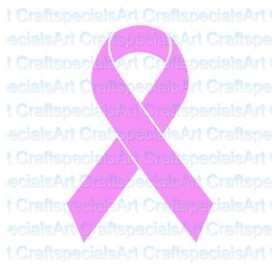 Pink Ribbon SVG PNG | Breast Cancer Awareness Clipart | Digital Download for Cricut & Sublimation