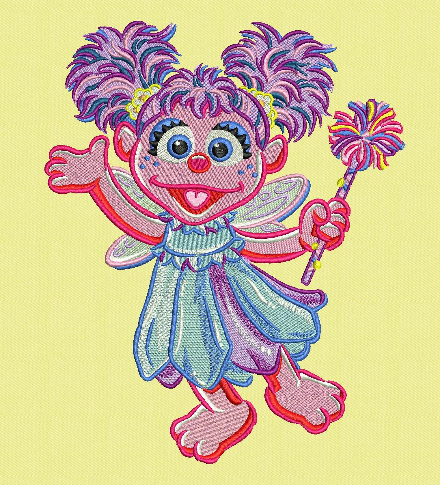 Abby Cadabby Embroidery Design – Digital Download – PES, JEF, DST + More Formats