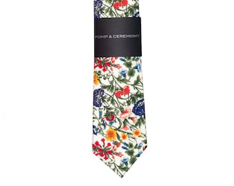 Mens tie, Liberty print, Rachel, cotton tie, Liberty of London, Floral print tie, Groomsmen gift, Summer wedding, Grooms tie