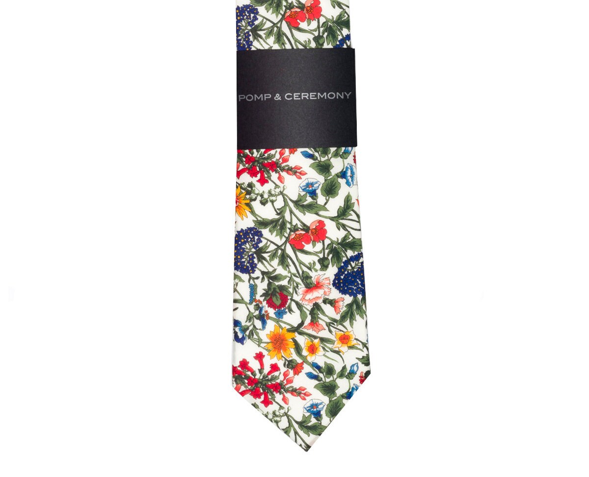 Mens Tie, Liberty Print, Rachel, Cotton Tie, Liberty of London, Floral ...