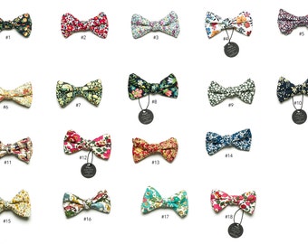 Pomp & Ceremony, Boy's clip on bow tie, Liberty of London prints