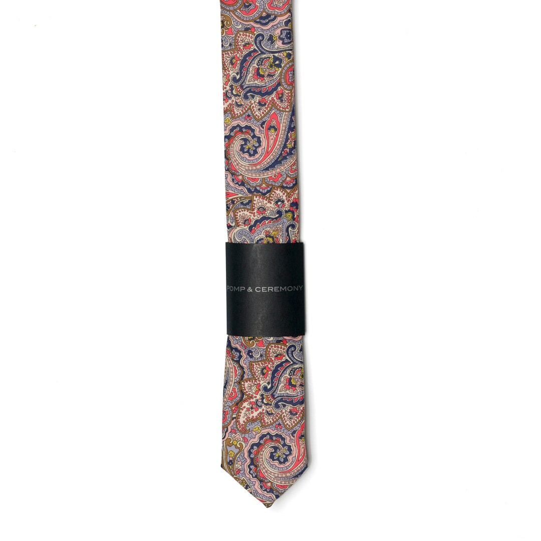 SKINNY TIE Pomp and Ceremony Men's Skinny Tie Liberty - Etsy