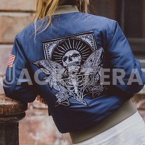 Leon Scott Kennedy Halloween Jacket | RE4 Resident Evil 4 Remake Blue Bomber Jacket | Costume For Game Cosplay