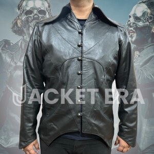 Inspiré par The Band Ghost Papa V Perpetua Veste en cuir |  Tenue de concert pour papa émérite | Veste en cuir vintage