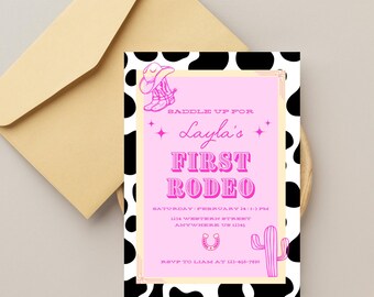 First Rodeo Party Invite