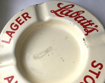 Labbats Beer - Porcelain over Iron Advertising Ashtray