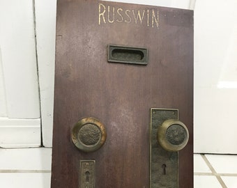 Antique Hardware Store Door Knob Display