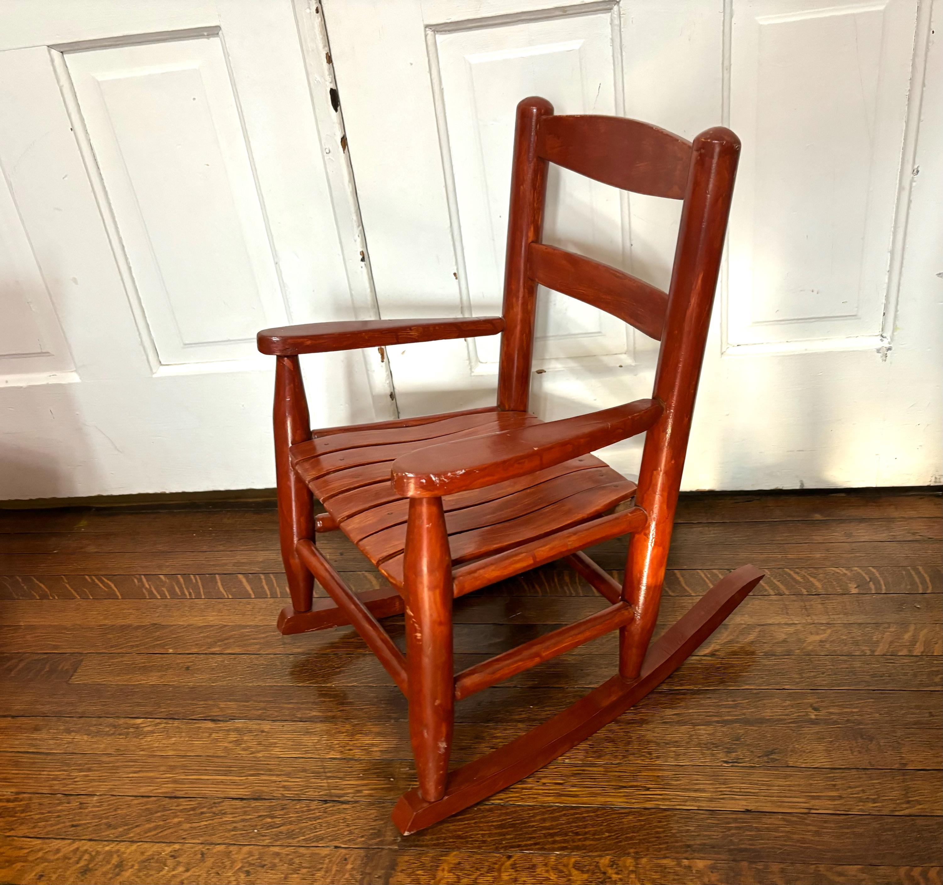 Vintage Childs Rocking Chair - Etsy