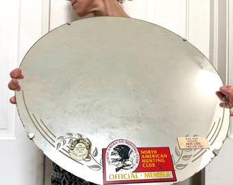 Vintage Frameless Mirror