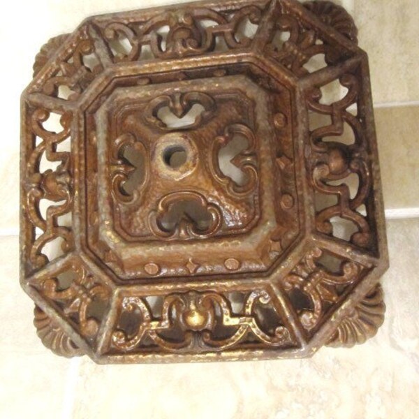 Ornate Old Lamp Base for Repurpose Repair or Assemblage