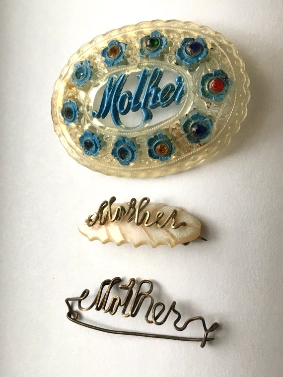 Collection of Antique Mother Pins