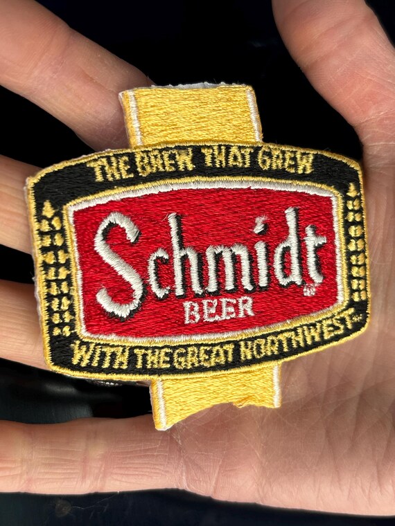 Awesome old Schmidt Beer Patch - image 2