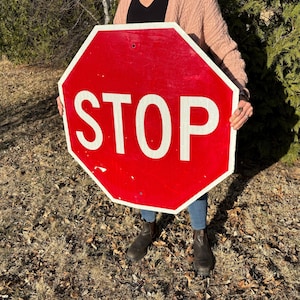 Big Vintage Stop Sign