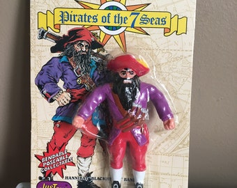 Vintage Bendy Pirate in original packing