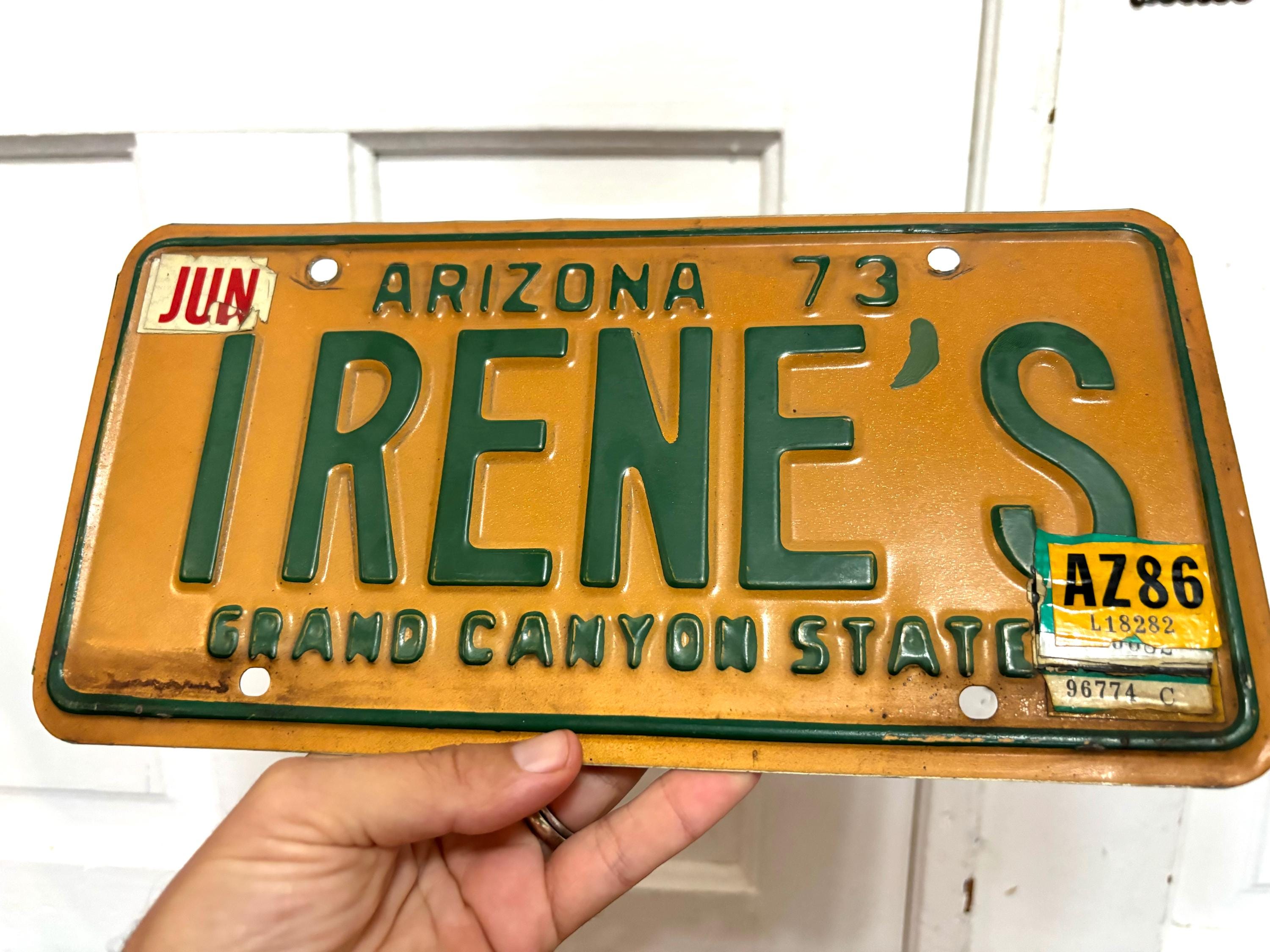 Vintage Arizona License Plate - Etsy