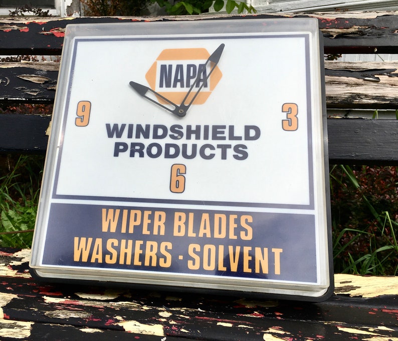 Napa Auto Parts Electric Wall Clock Etsy