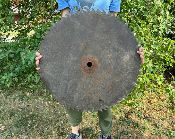 Large Old 26 Inch Saw Blade - Etsy